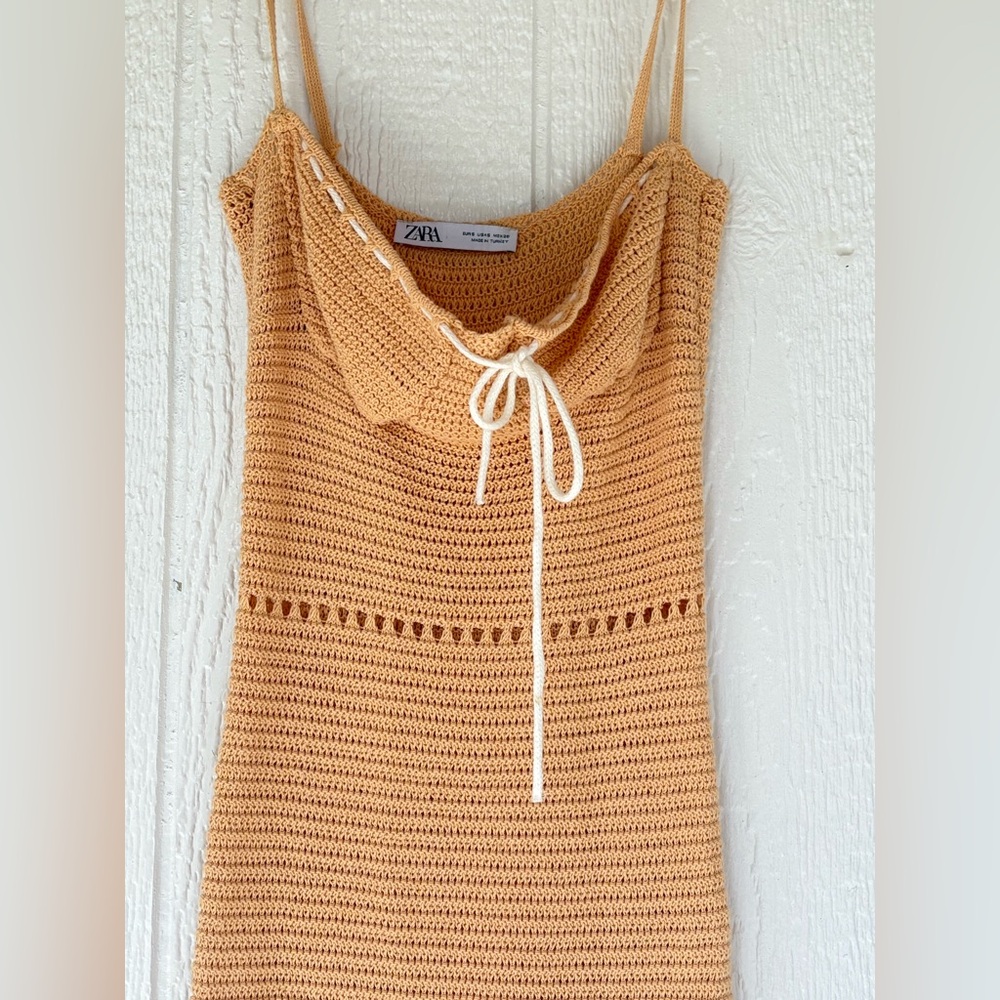 Zara Tan Knit Dress - Picture 3 of 5